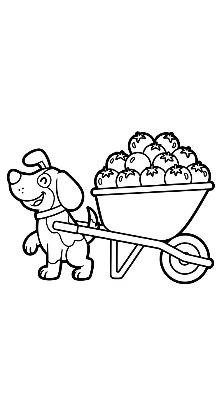 tải hình tô màu Trang tô mau Cà Chua cho bé 5 tuổi