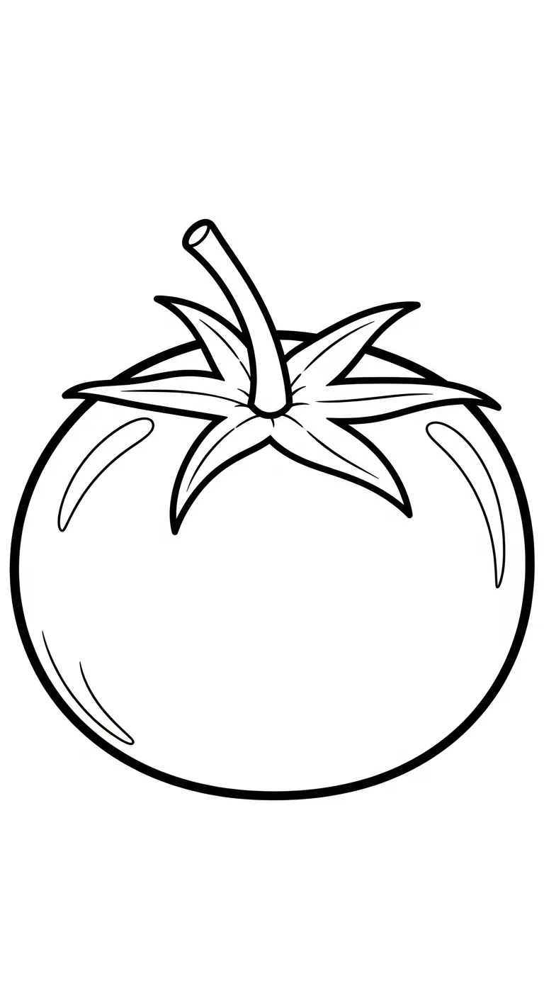 tranh tô màu Trang tô mau Cà Chua rõ nét