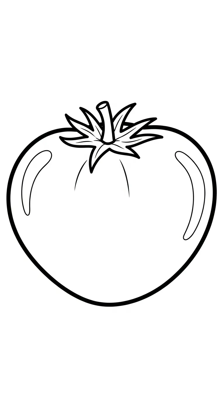 hình tô màu Trang tô mau Cà Chua miễn phí