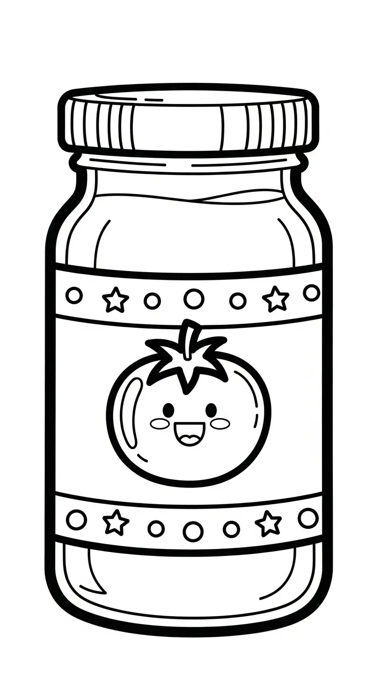 tranh tô màu Trang tô mau Cà Chua cho bé 5 tuổi