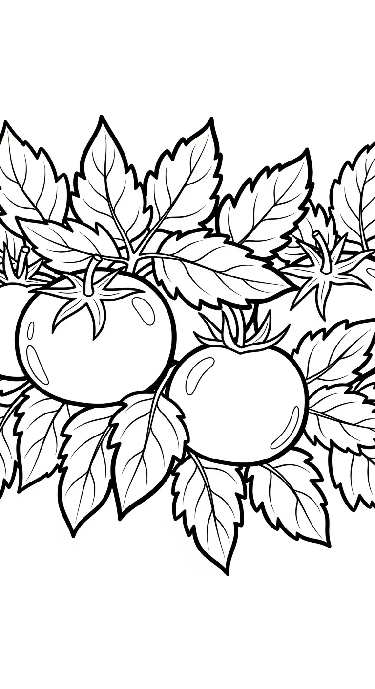 hình tô màu Trang tô mau Cà Chua tập tô 1