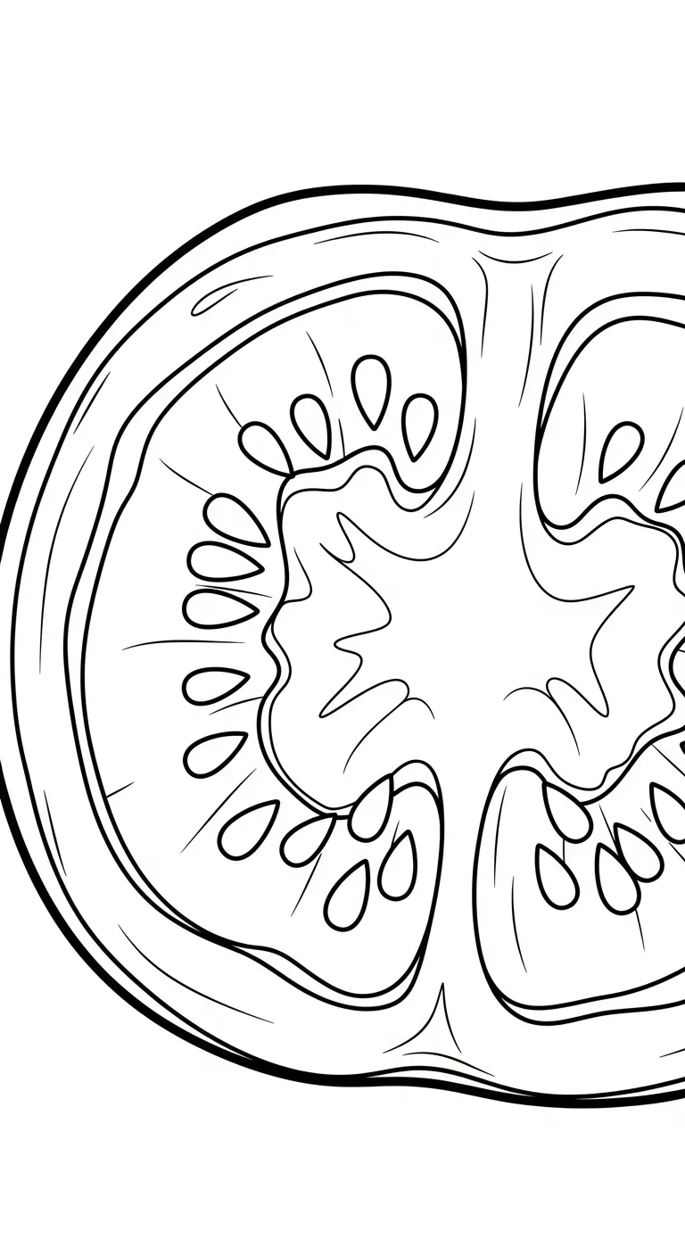 in hình tô màu Trang tô mau Cà Chua