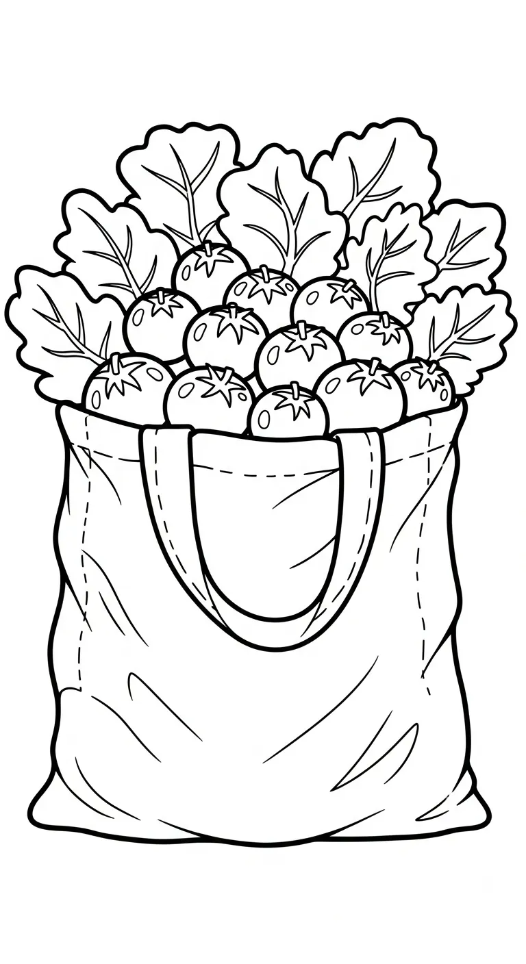 tải hình tô màu Trang tô mau Cà Chua cho bé