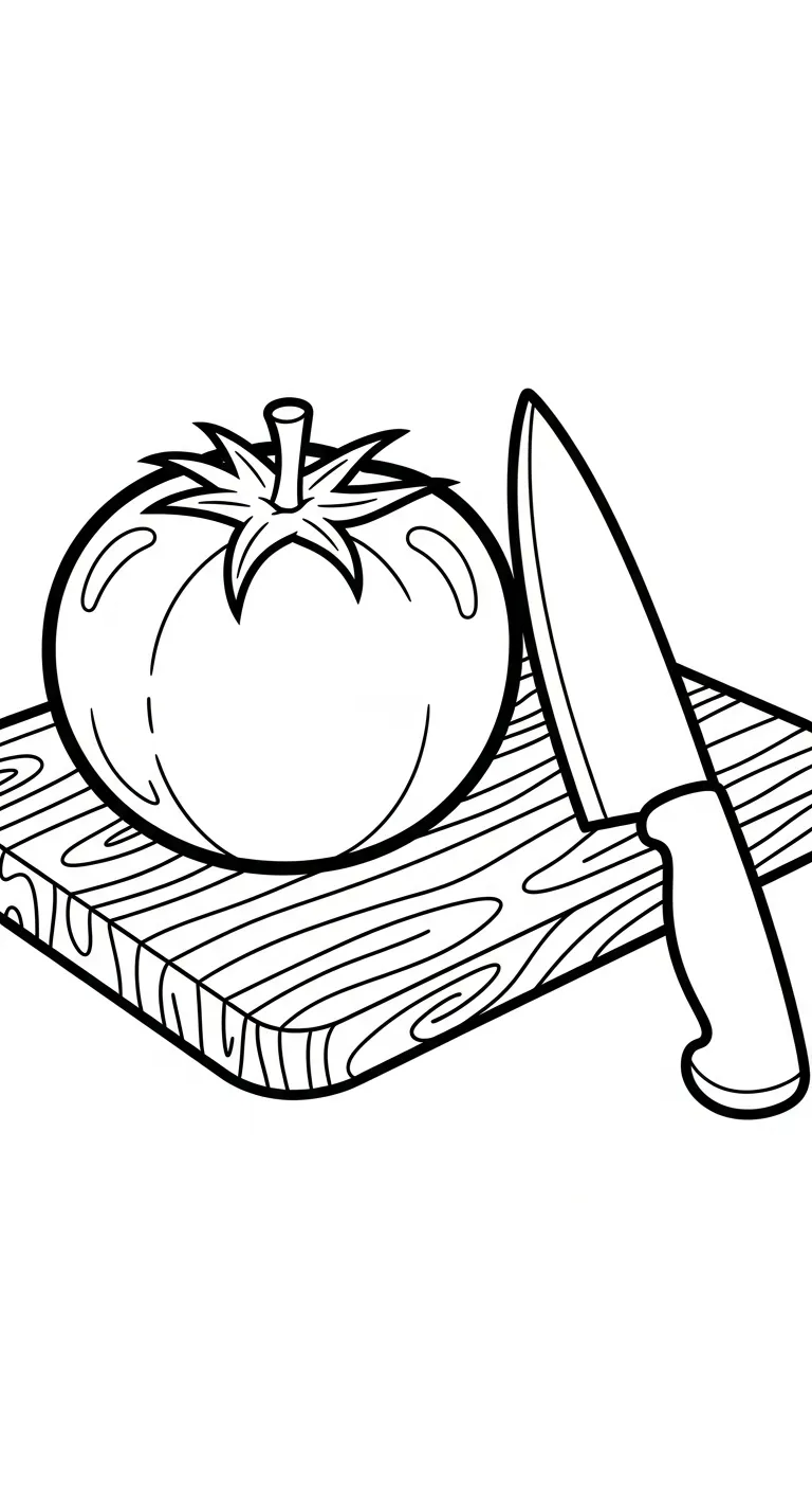 hình tô màu Trang tô mau Cà Chua cho bé 4 tuổi miễn phí