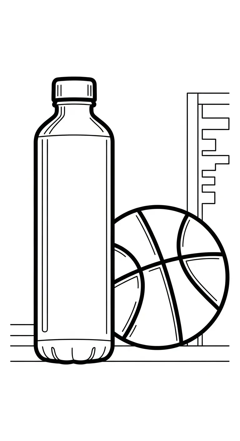 tải file hình tô màu Tranh Tô Màu Bóng Rổ