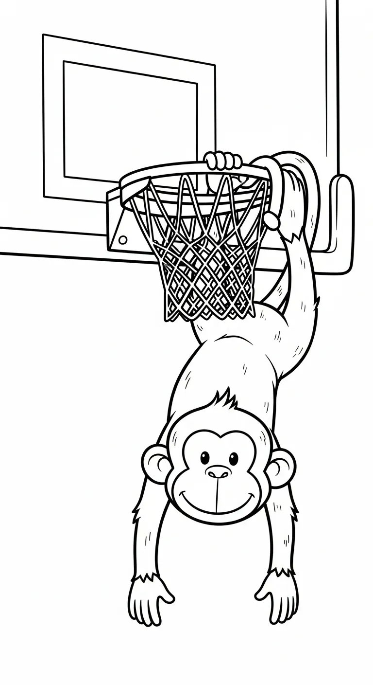 tranh tô màu Tranh Tô Màu Bóng Rổ rõ nét