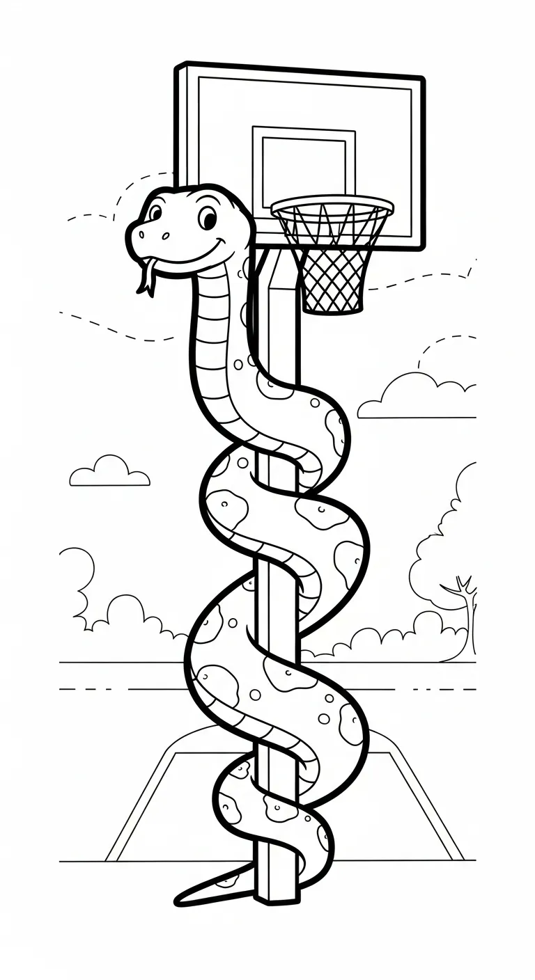 tải tranh tô màu Tranh Tô Màu Bóng Rổ cho bé 8 tuổi