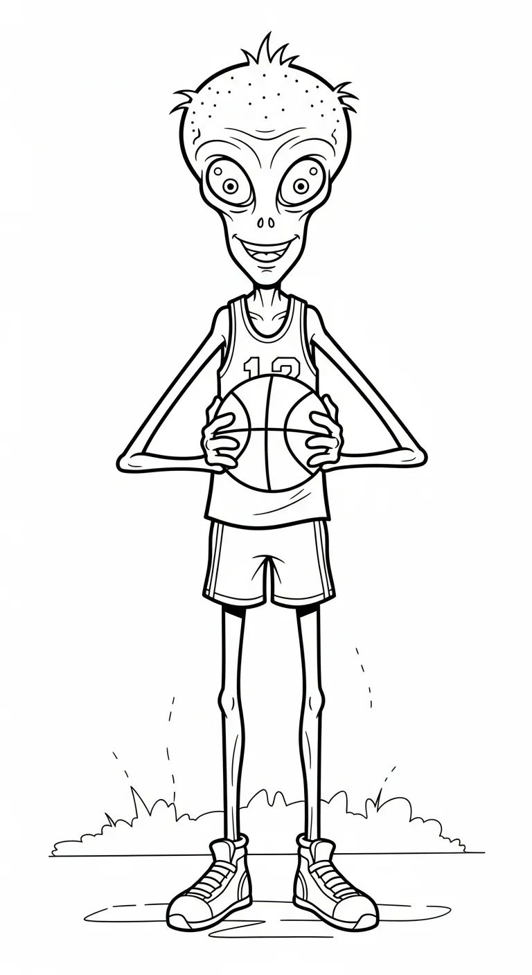 tranh tô màu Tranh Tô Màu Bóng Rổ cho bé 8 tuổi miễn phí