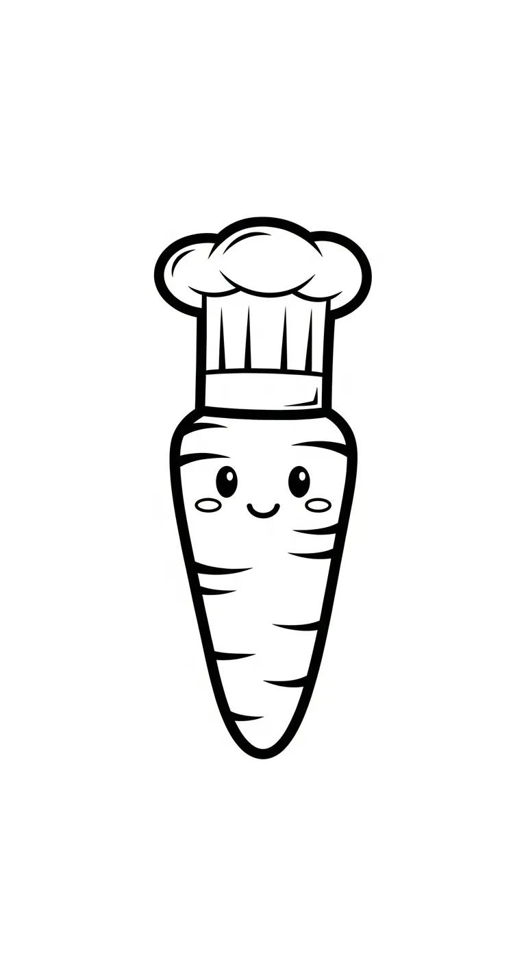 tranh tô màu Tranh Tô Màu Cà Rốt cho trẻ em