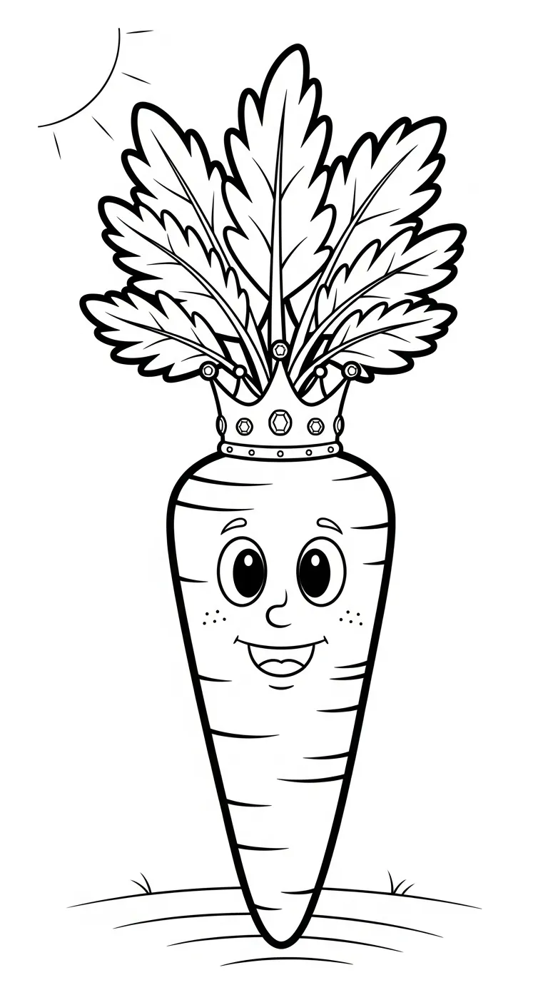 in hình tô màu Tranh Tô Màu Cà Rốt cho bé 7 tuổi