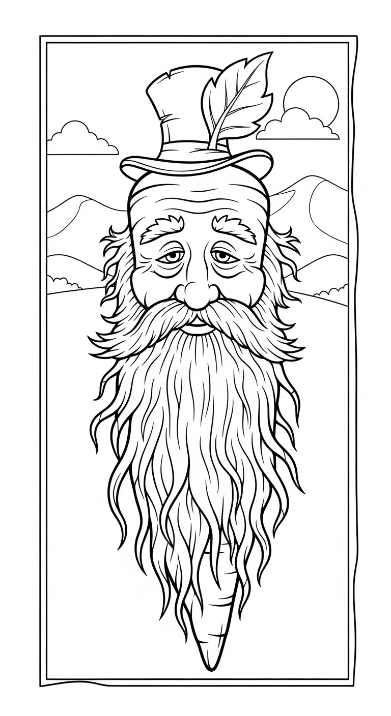 tải tranh tô màu Tranh Tô Màu Cà Rốt cho bé 7 tuổi