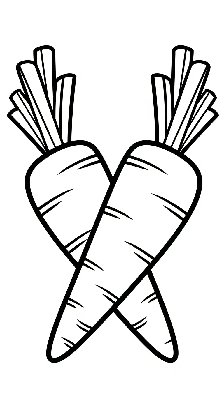 hình tô màu Tranh Tô Màu Cà Rốt cho bé 3 tuổi