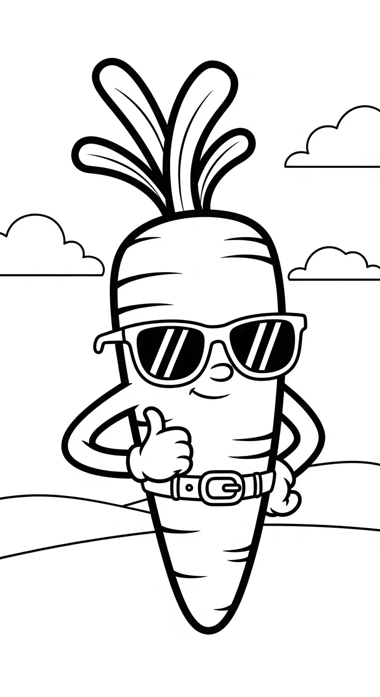 mẫu tranh tô màu Tranh Tô Màu Cà Rốt cho bé