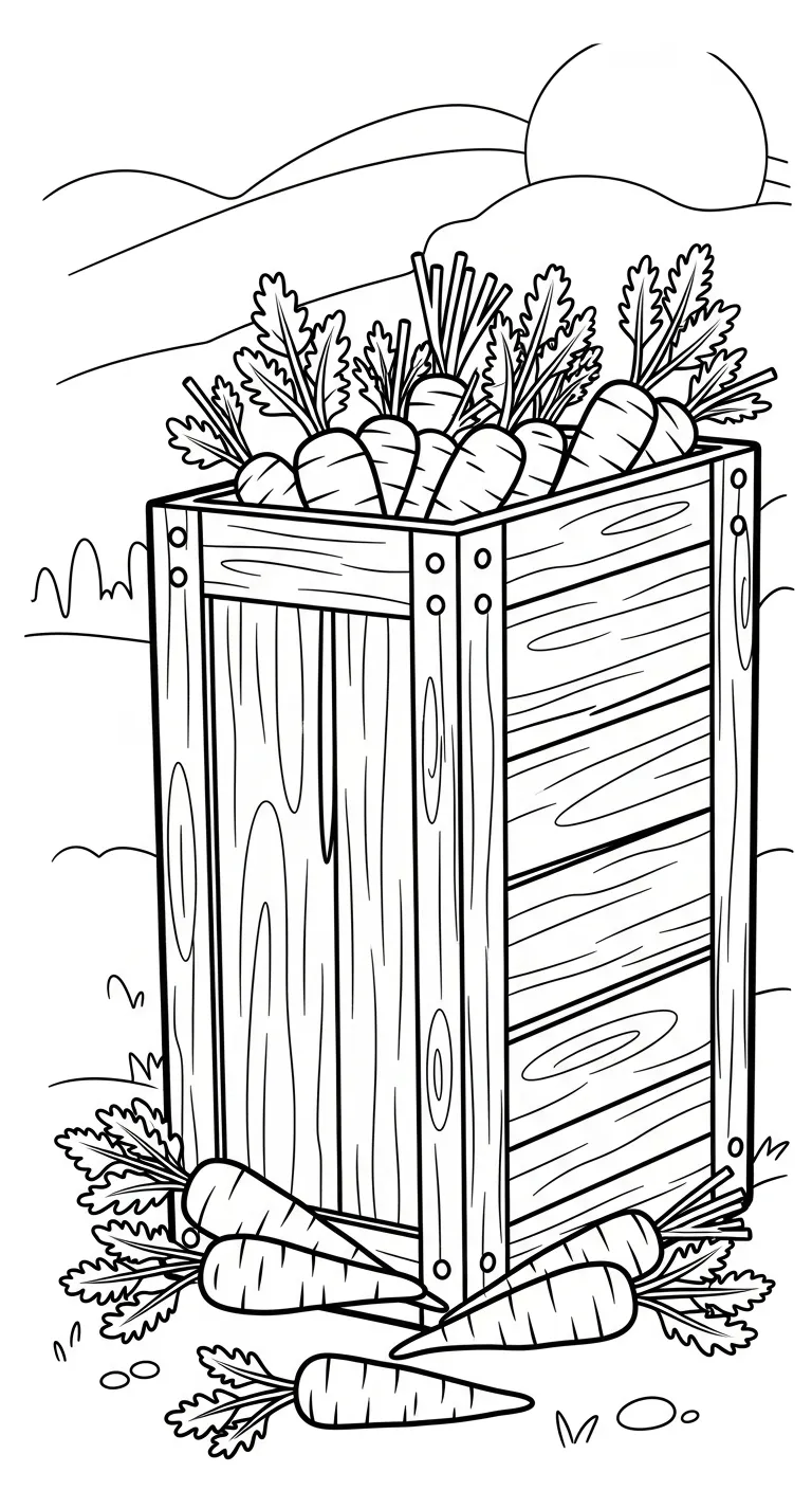 in hình tô màu Tranh Tô Màu Cà Rốt miễn phí