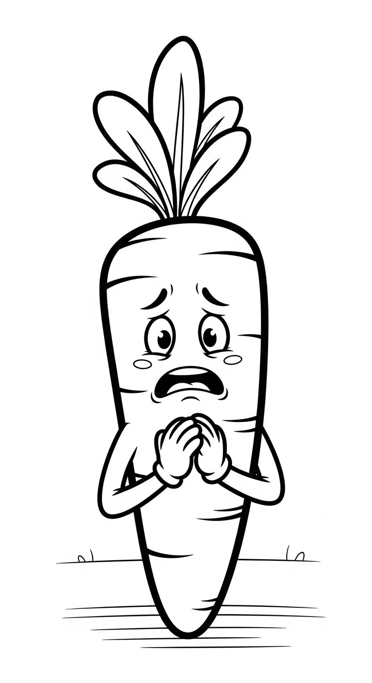 in tranh tô màu Tranh Tô Màu Cà Rốt khổ A4