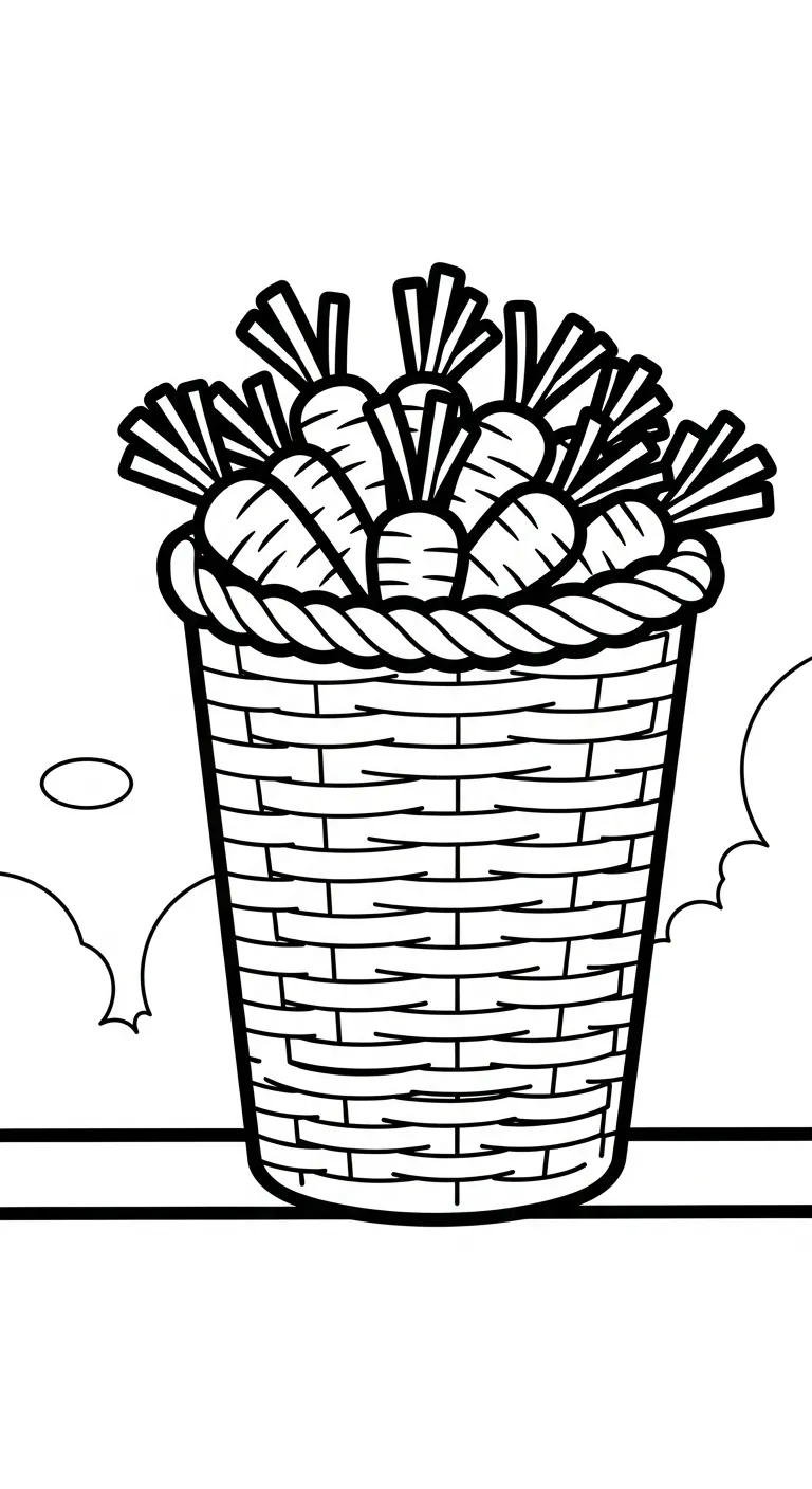 tải hình tô màu Tranh Tô Màu Cà Rốt