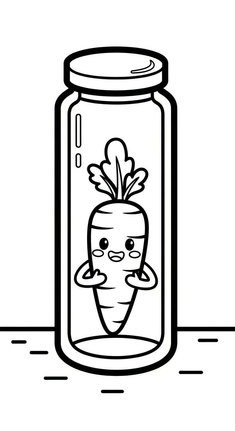 hình tô màu Tranh Tô Màu Cà Rốt cho bé 4 tuổi