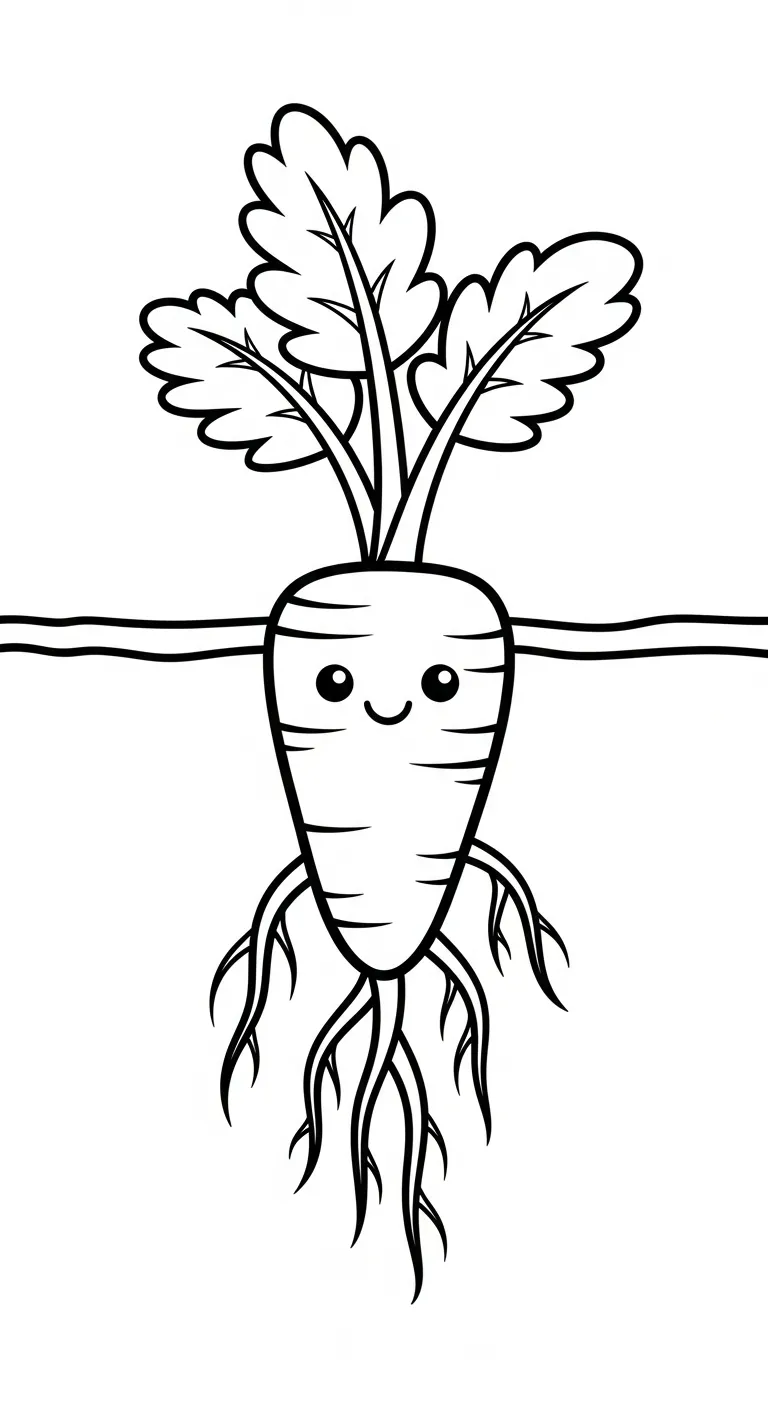 tranh tô màu Tranh Tô Màu Cà Rốt cho bé 7-8 tuổi