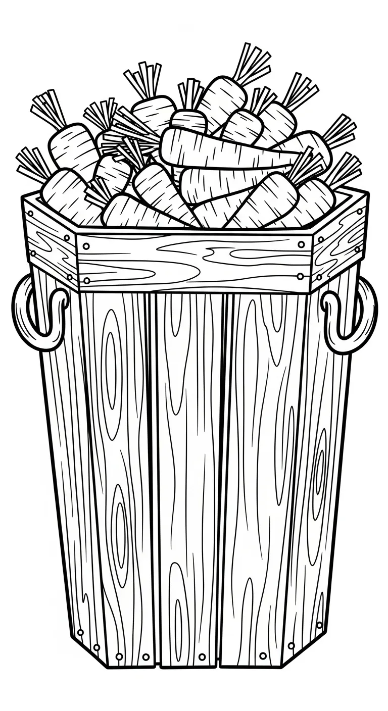 file hình tô màu Tranh Tô Màu Cà Rốt cho bé 4-5 tuổi