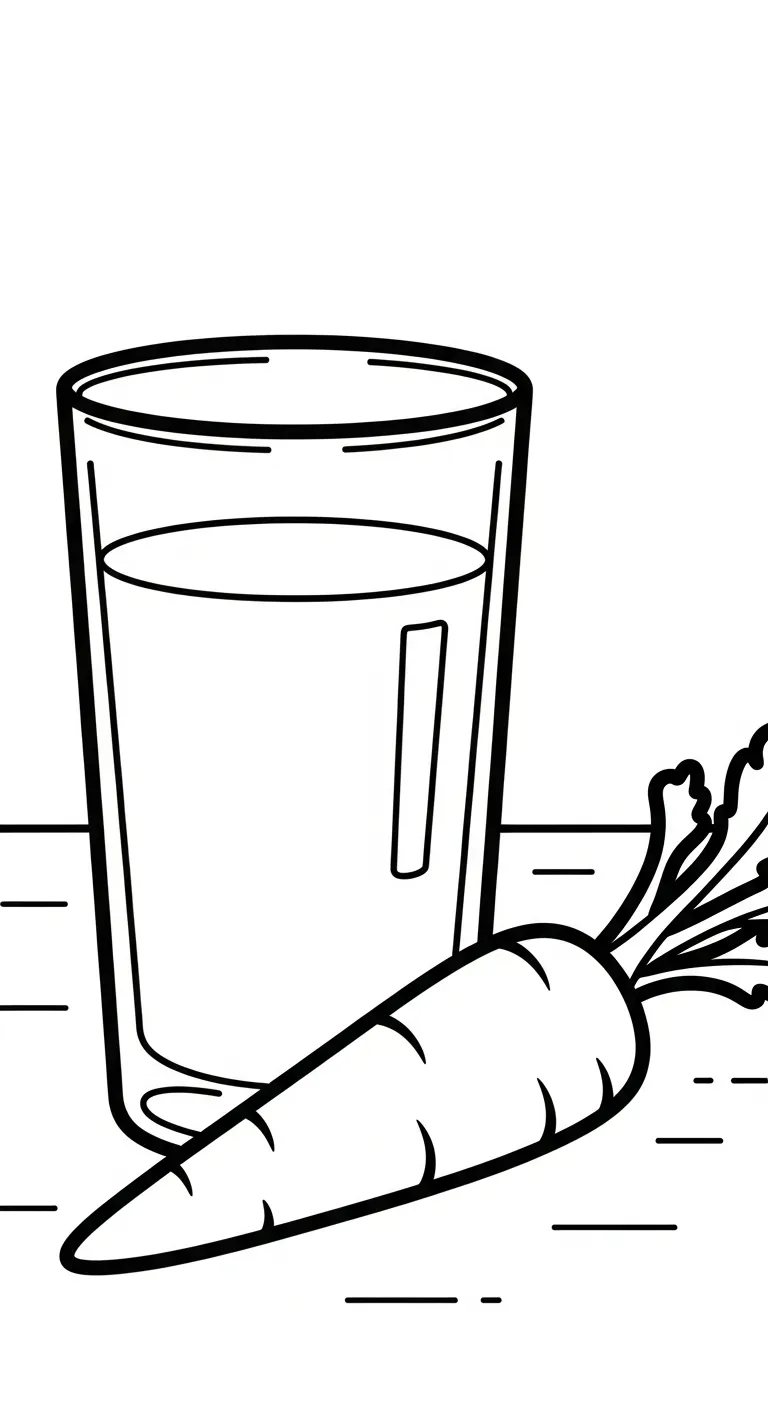 tranh tô màu Tranh Tô Màu Cà Rốt cho bé 1