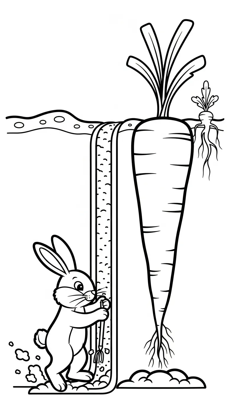 tranh tô màu Tranh Tô Màu Cà Rốt rõ nét