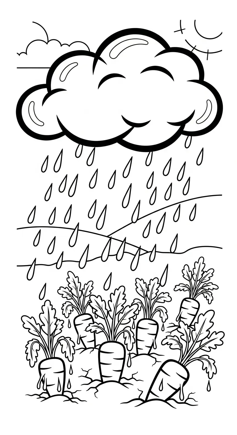 tải hình tô màu Tranh Tô Màu Cà Rốt cho bé 7 tuổi