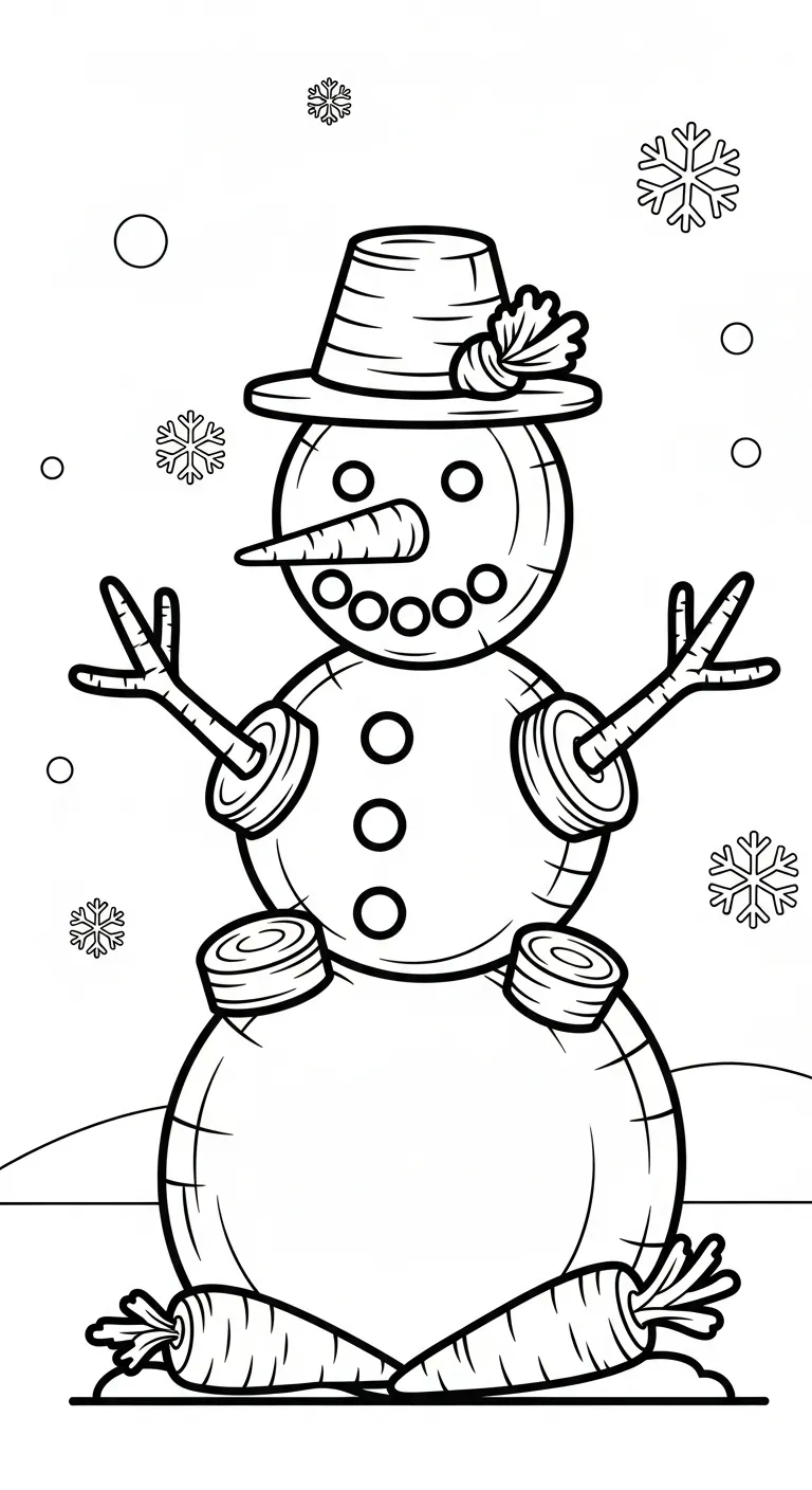 in hình tô màu Tranh Tô Màu Cà Rốt khổ A4