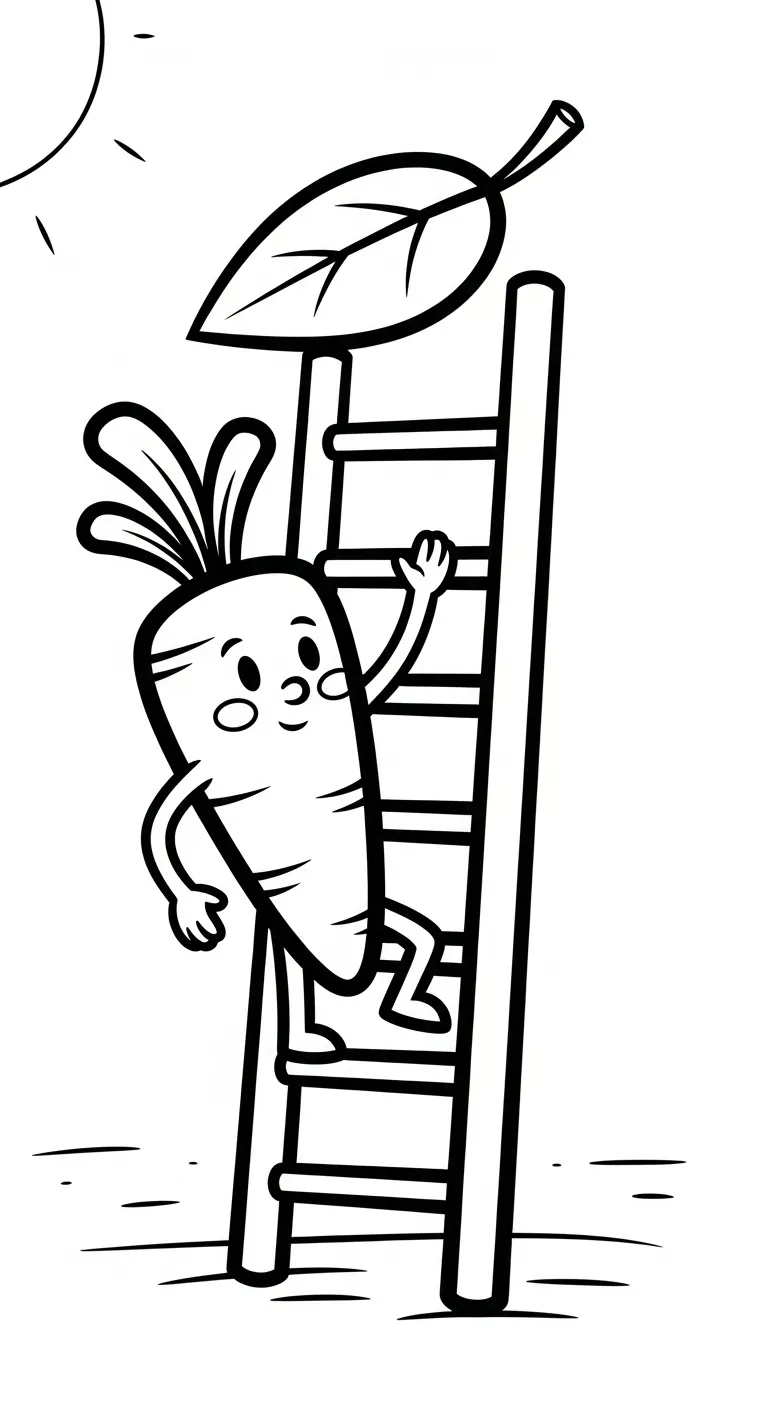 in tranh tô màu Tranh Tô Màu Cà Rốt miễn phí