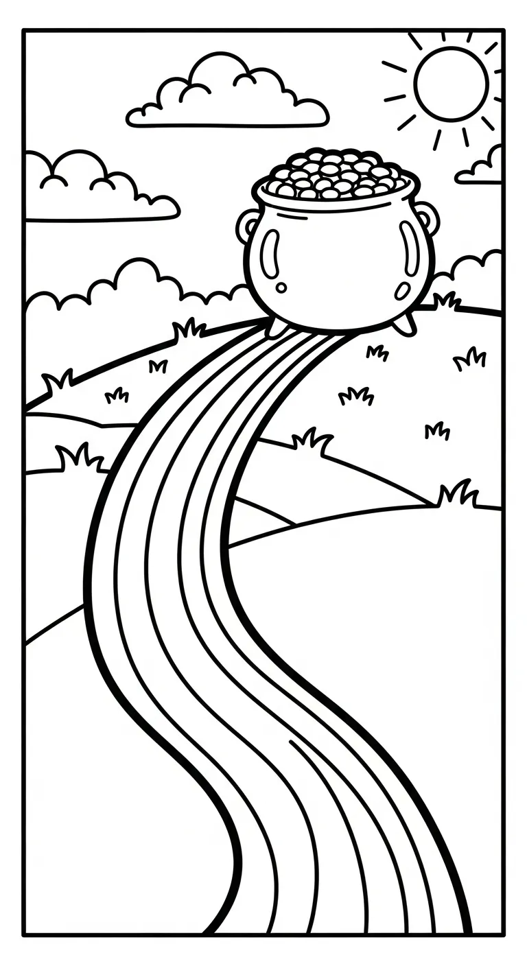 tải hình tô màu Tranh Tô Màu Cầu Vồng không mất tiền