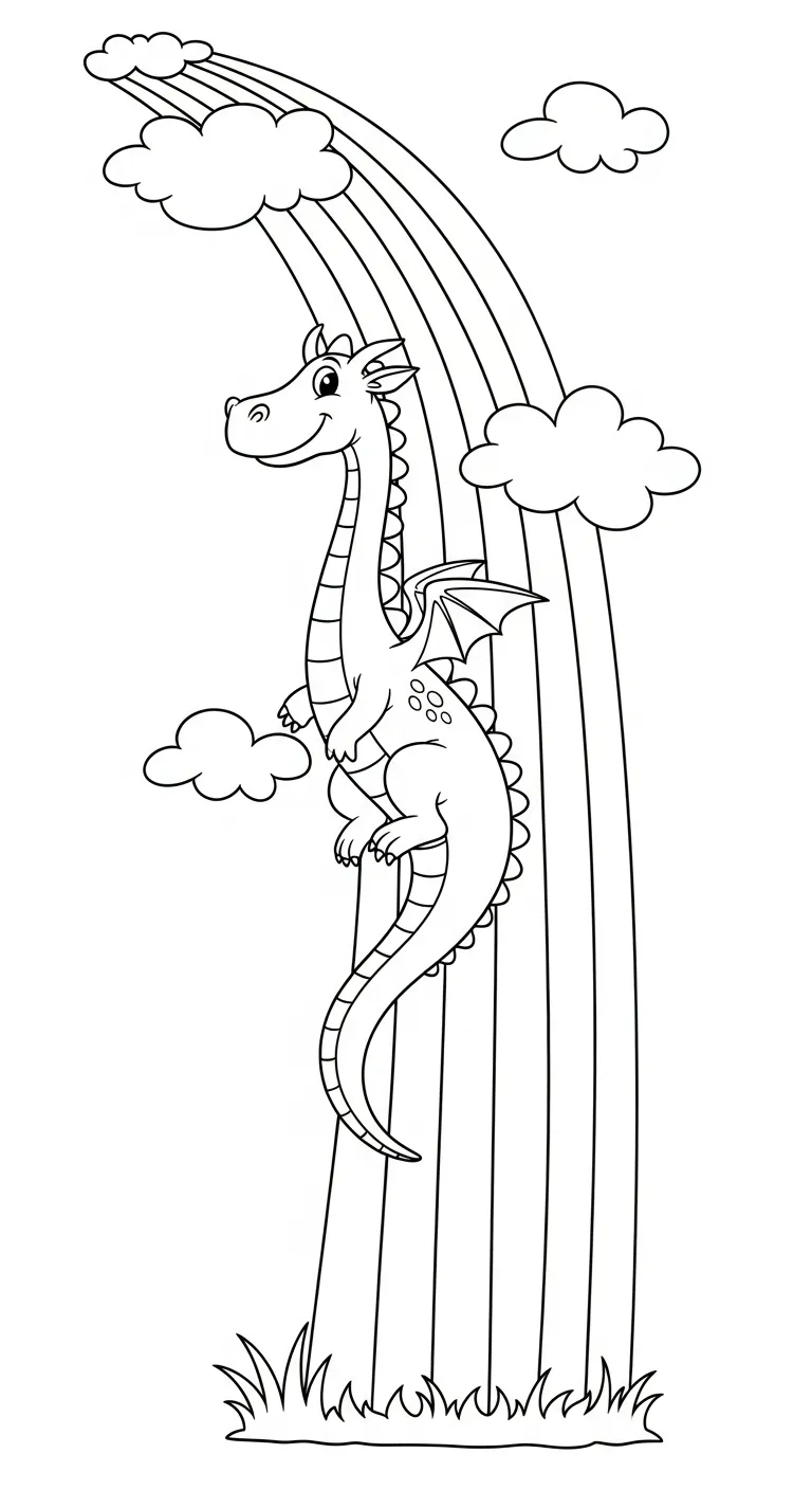 tải tranh tô màu Tranh Tô Màu Cầu Vồng chất lượng cao