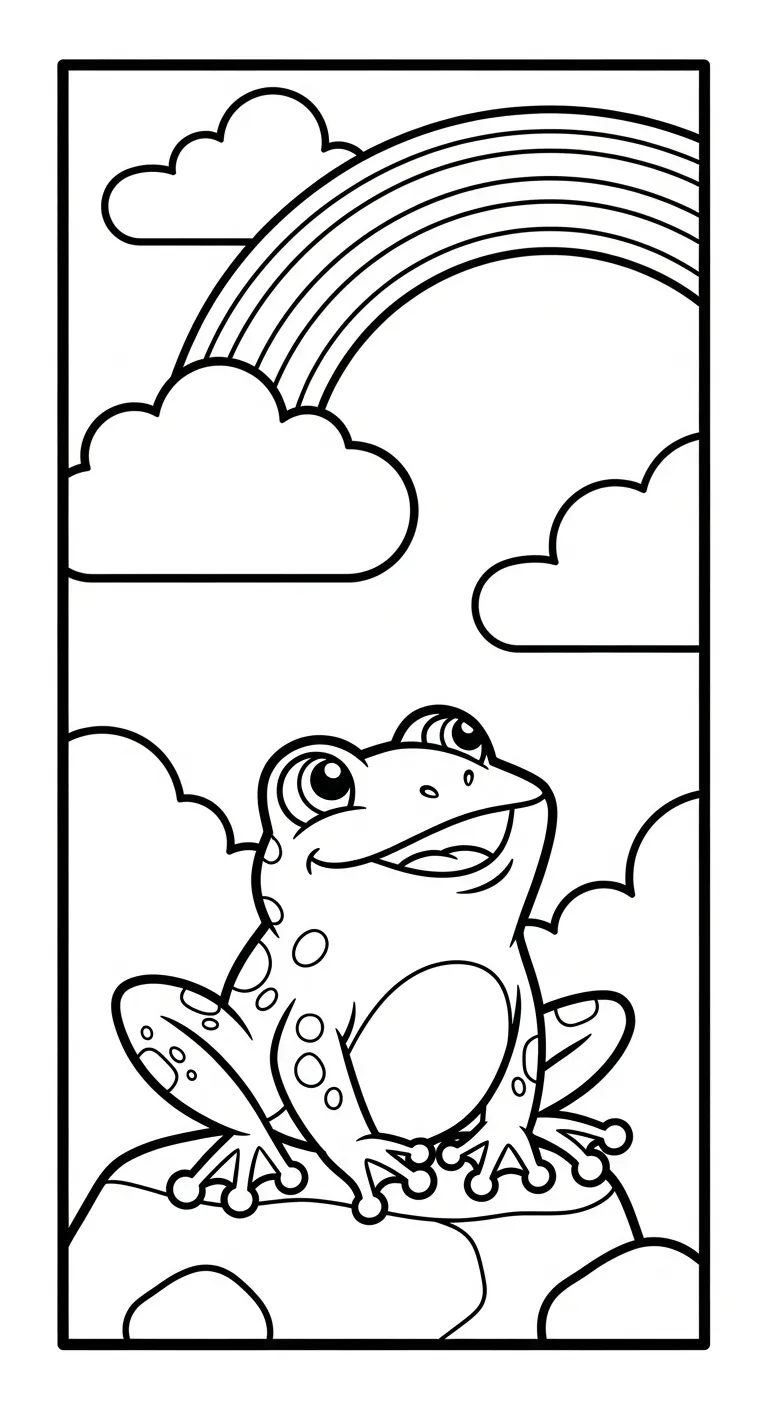 tranh tô màu Tranh Tô Màu Cầu Vồng cho bé