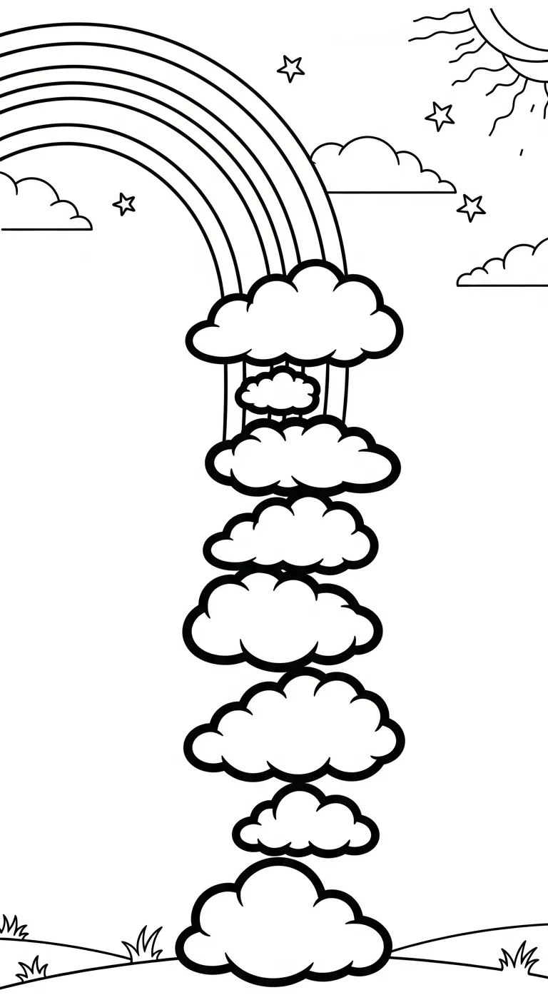 tải hình tô màu Tranh Tô Màu Cầu Vồng pdf