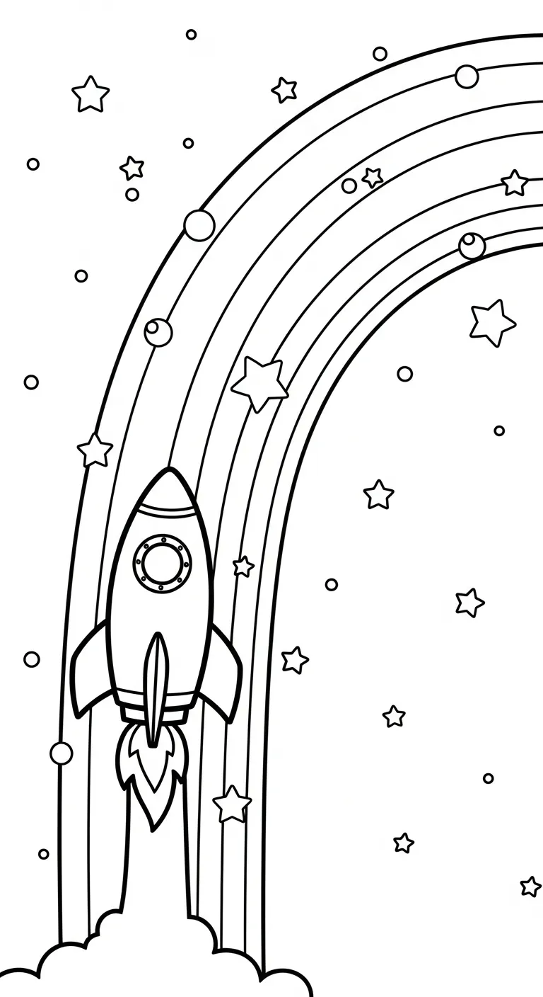 hình tô màu Tranh Tô Màu Cầu Vồng cho bé 8 tuổi miễn phí