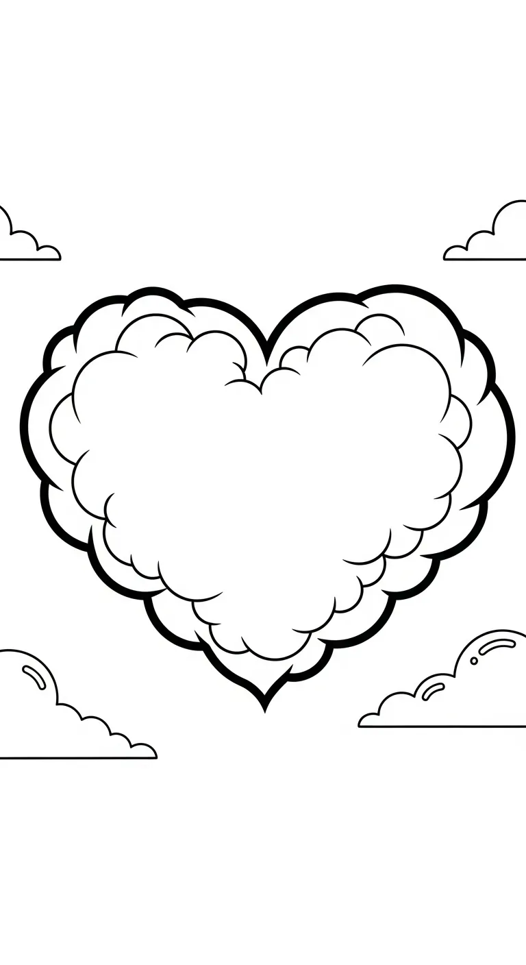 in hình tô màu Tranh Tô Màu Đám Mây cho bé 4 tuổi
