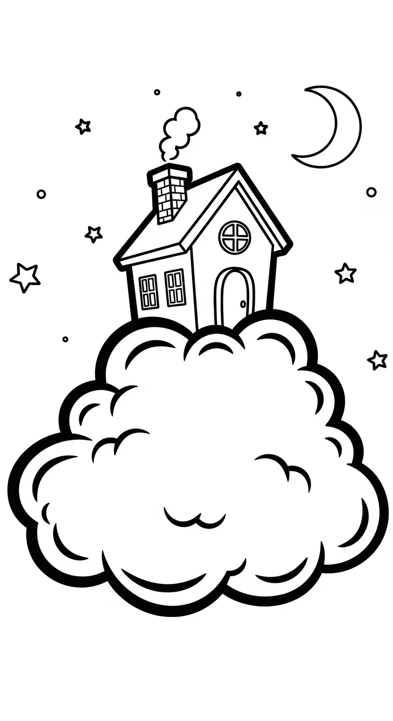 tải tranh tô màu Tranh Tô Màu Đám Mây cho bé 7 tuổi 1