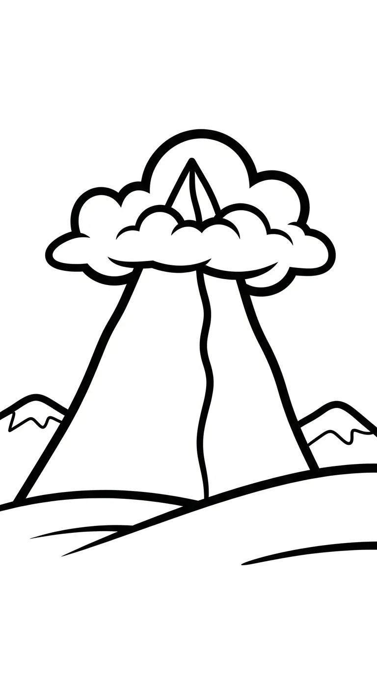 tranh tô màu Tranh Tô Màu Đám Mây cho bé 5 tuổi miễn phí