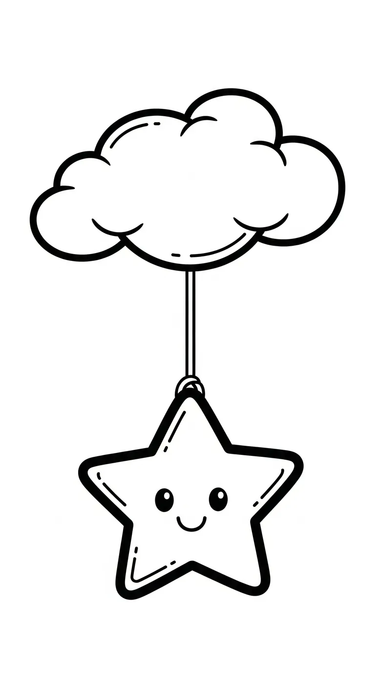 tranh tô màu Tranh Tô Màu Đám Mây in ngay