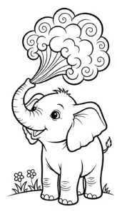 tải tranh tô màu Tranh Tô Màu Đám Mây cho bé 8 tuổi