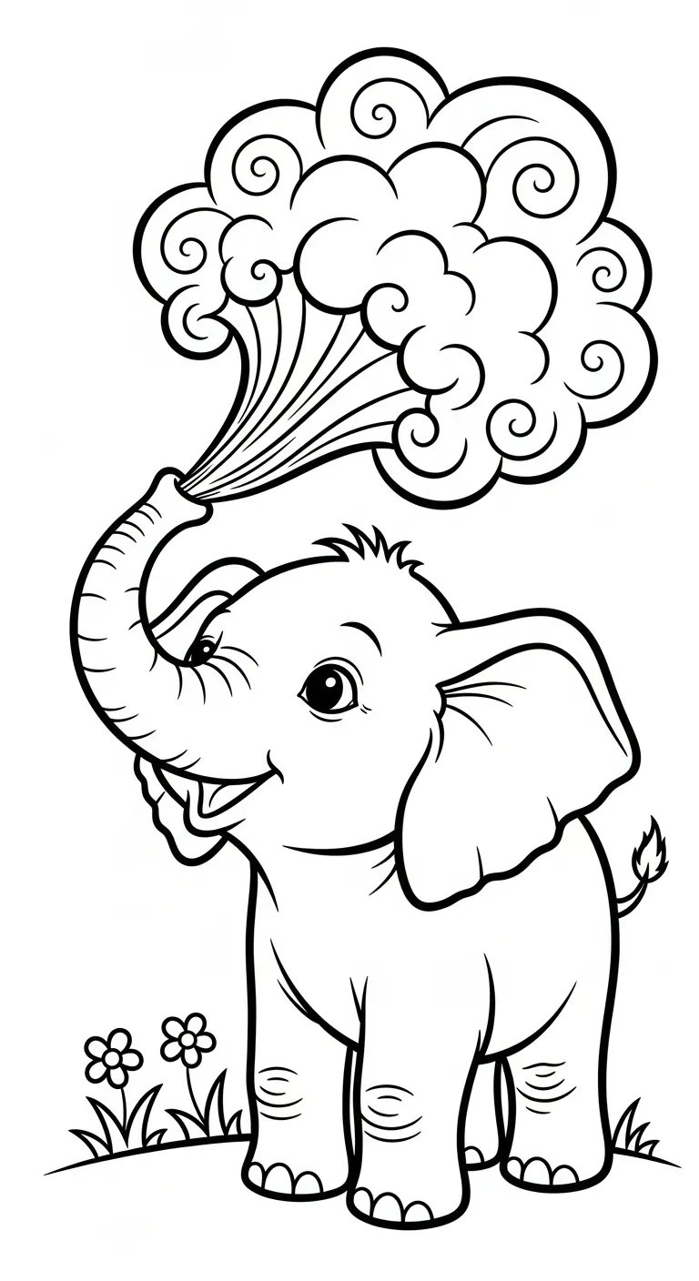 tải tranh tô màu Tranh Tô Màu Đám Mây cho bé 8 tuổi