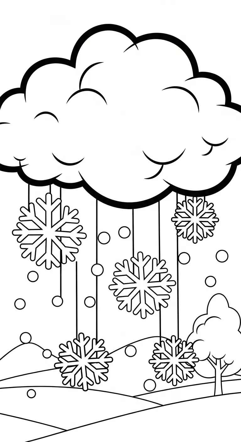 tải tranh tô màu Tranh Tô Màu Đám Mây cho bé 5 tuổi