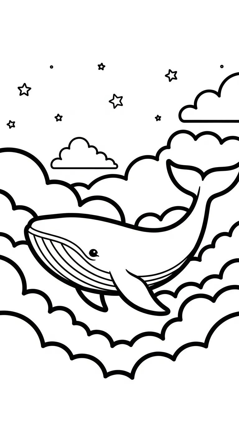 tải file tranh tô màu Tranh Tô Màu Đám Mây