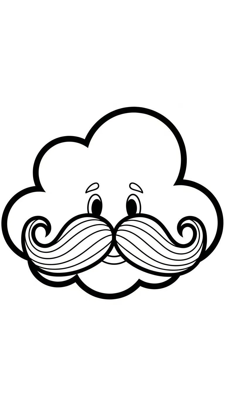 in tranh tô màu Tranh Tô Màu Đám Mây cho bé