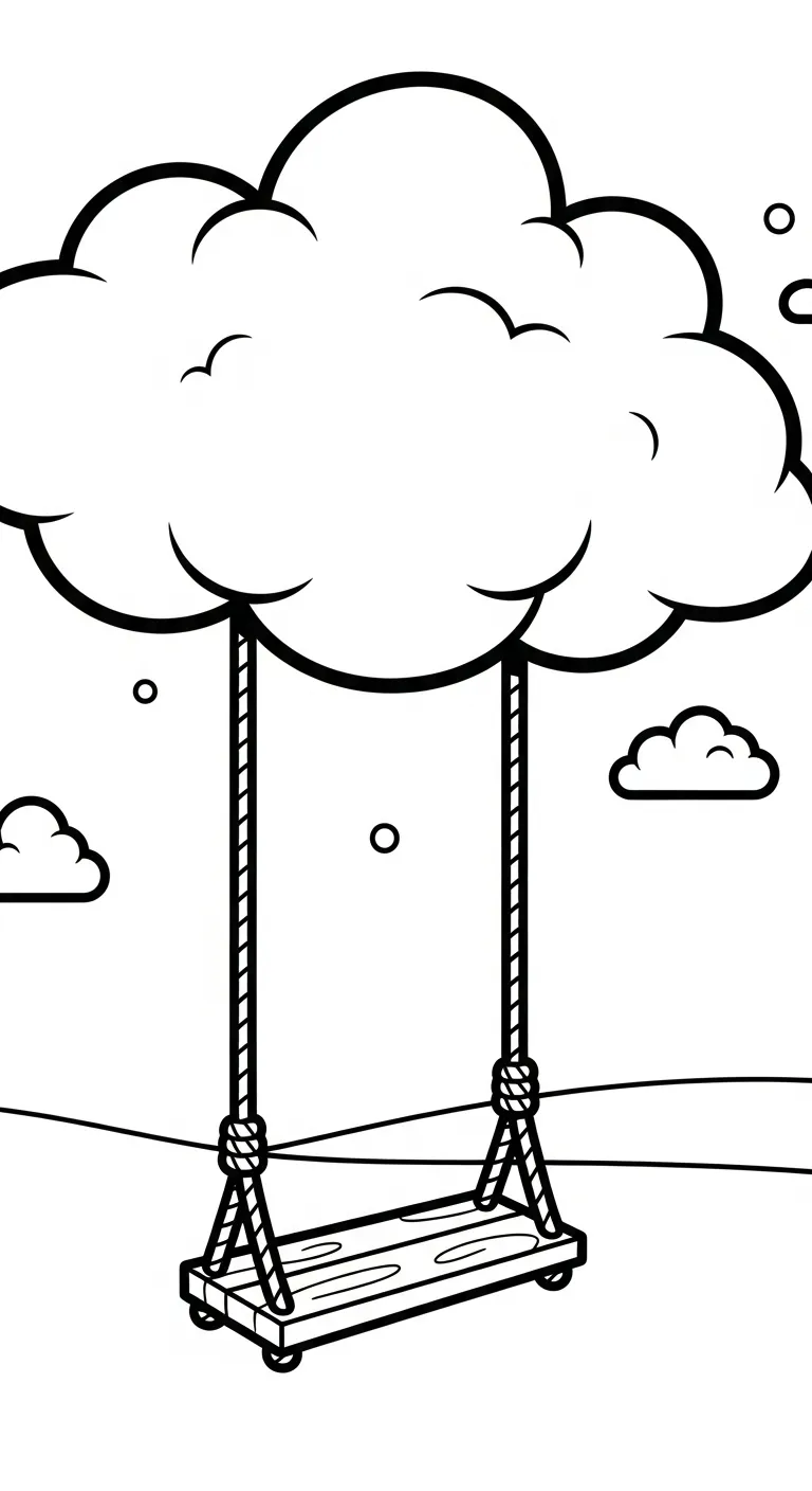 tranh tô màu Tranh Tô Màu Đám Mây cho bé tải về 1