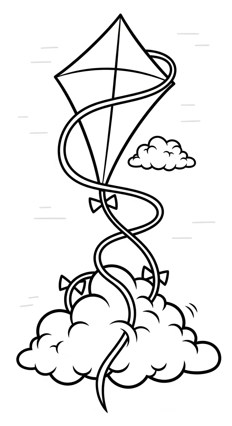 in tranh tô màu Tranh Tô Màu Đám Mây cho bé 6 tuổi