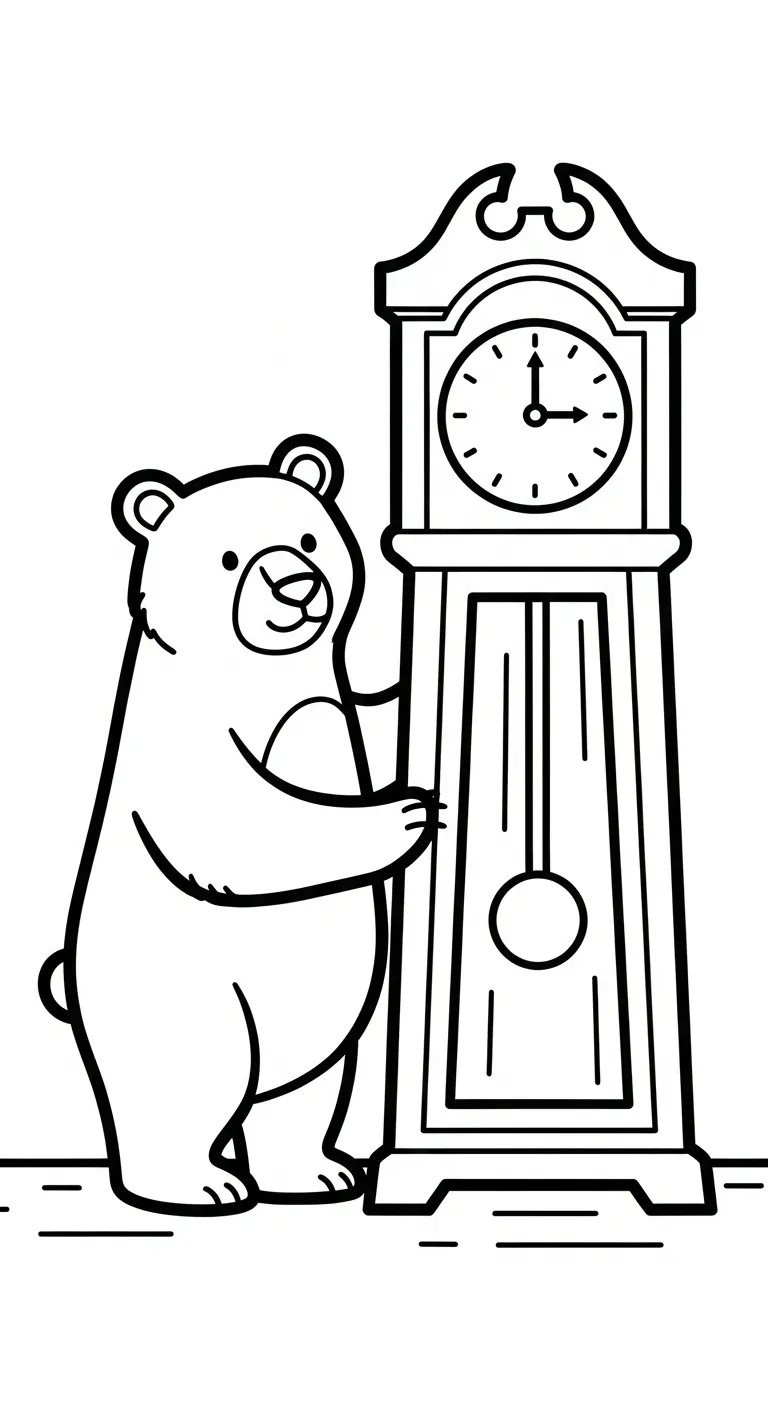 mẫu hình tô màu Tranh Tô Màu Gấu cho bé