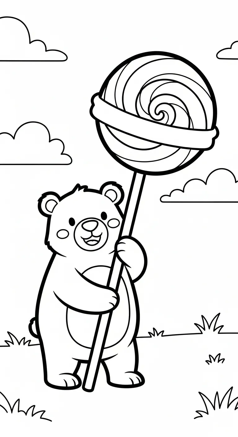 tải tranh tô màu Tranh Tô Màu Gấu pdf