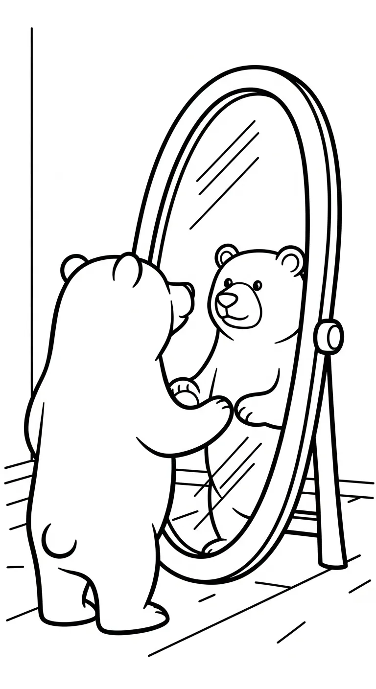 in hình tô màu Tranh Tô Màu Gấu cho bé 4 tuổi