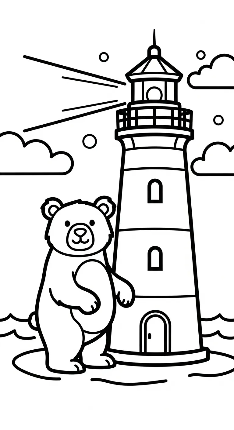 hình tô màu Tranh Tô Màu Gấu cho bé 4 tuổi miễn phí