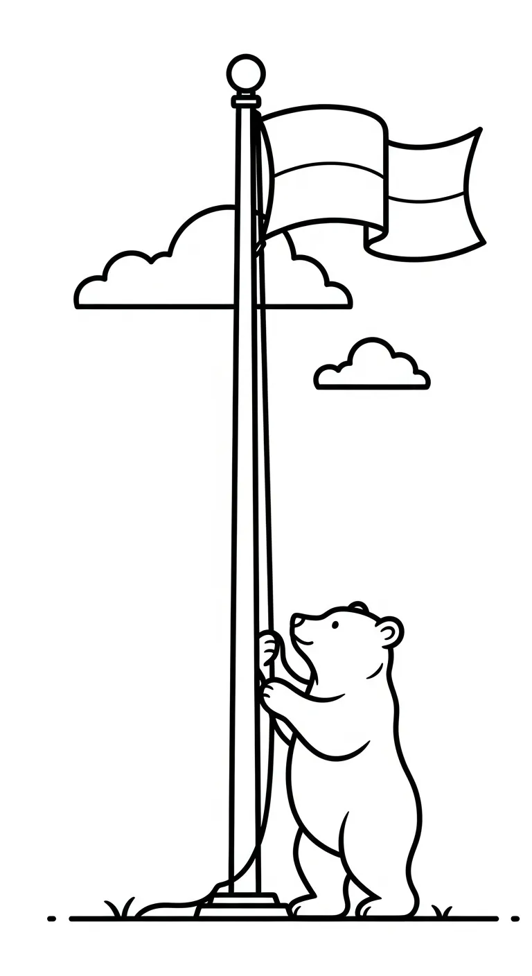 tải file hình tô màu Tranh Tô Màu Gấu 1