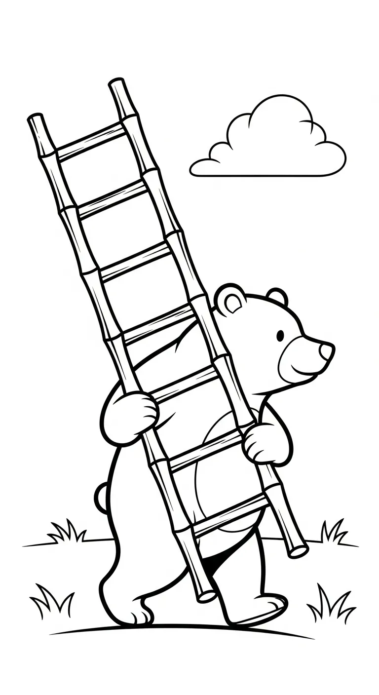 download hình tô màu Tranh Tô Màu Gấu miễn phí